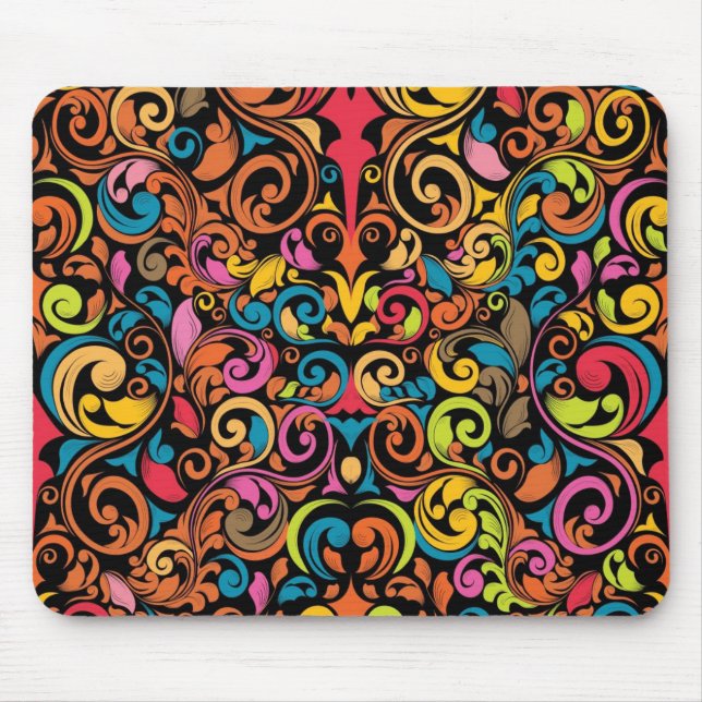 Funky pattern mouse pad (Front)