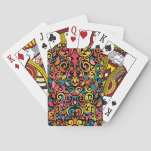 Funky pattern playing cards