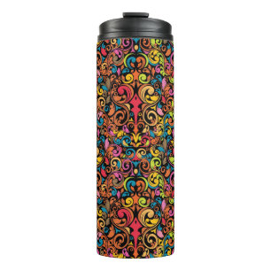 Funky pattern thermal tumbler