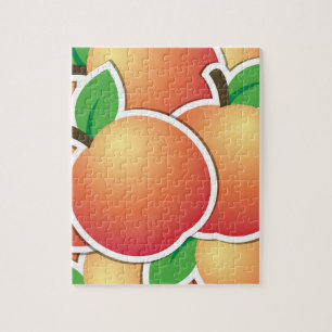 Funky peach jigsaw puzzle