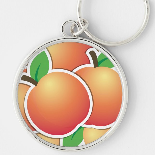 Funky peach key ring (Front)