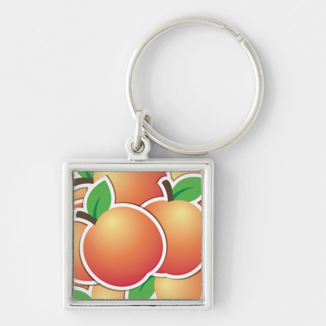 Funky peach key ring (Front)
