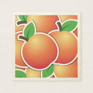 Funky peach napkin