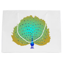 funky Peacock hearts design