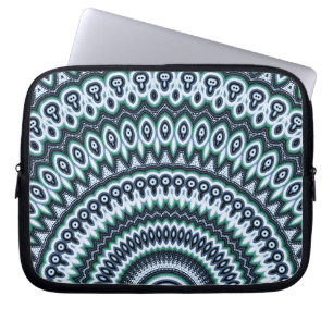 Funky Peacock Mandala pattern laptop sleeve