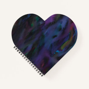 Funky personalised abstract smokey water colour notebook