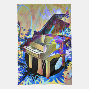 Funky Piano Tea Towel