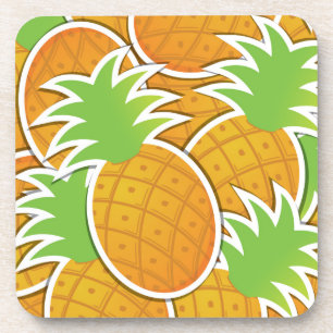 Funky pineapple coaster