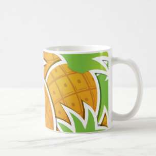 Funky pineapple coffee mug