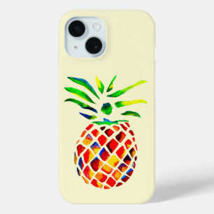 Funky pineapple cool art iPhone 15 case
