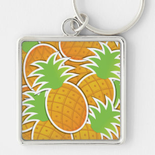 Funky pineapple key ring