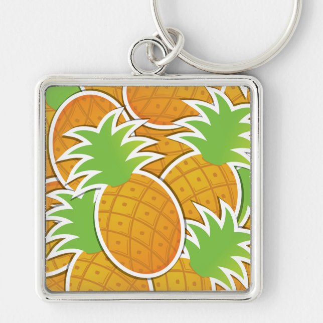 Funky pineapple key ring (Front)