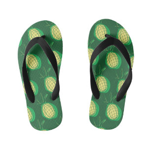 Funky pineapple kid's thongs