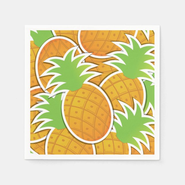 Funky pineapple napkin (Front)