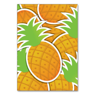 Funky pineapple table number