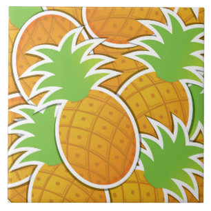 Funky pineapple tile