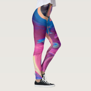 Funky Pink Art Leggings