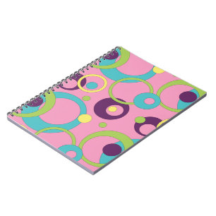 Funky Pink Circles Notebook