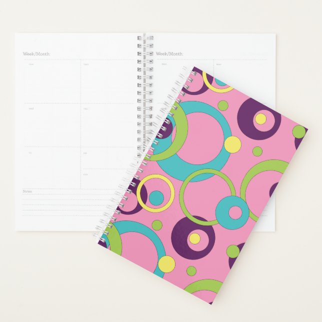 Funky Pink Circles Planner (Display)