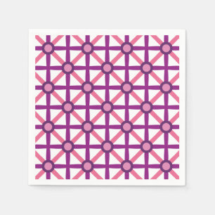 Funky Pink & Purple Pattern Napkin