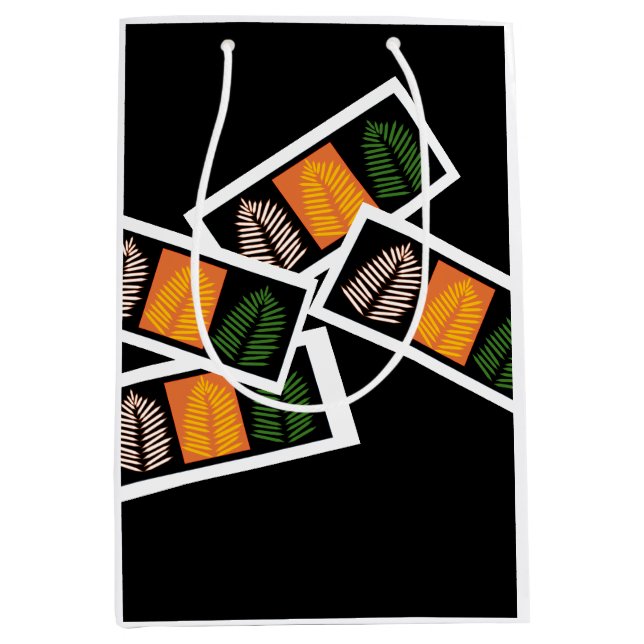Funky Pinnate  Medium Gift Bag (Front)