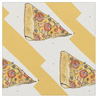 Funky Pizza Fabric