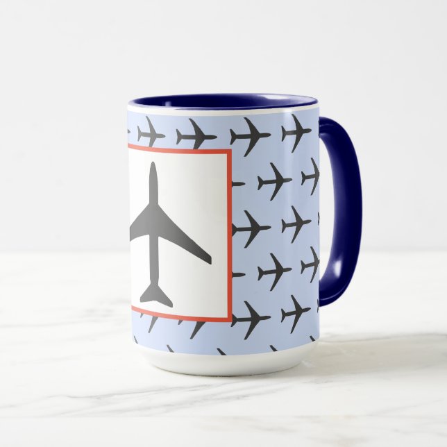 Funky Plane Aeroplane Aviation Fly Airways Mug (Front Right)