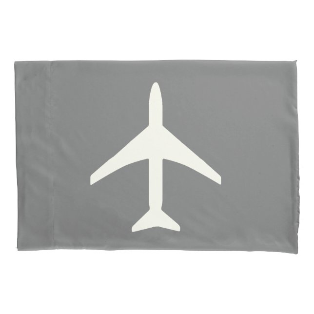 Funky Plane Flying Pilot Aviation Sky Pillowcase (Front)