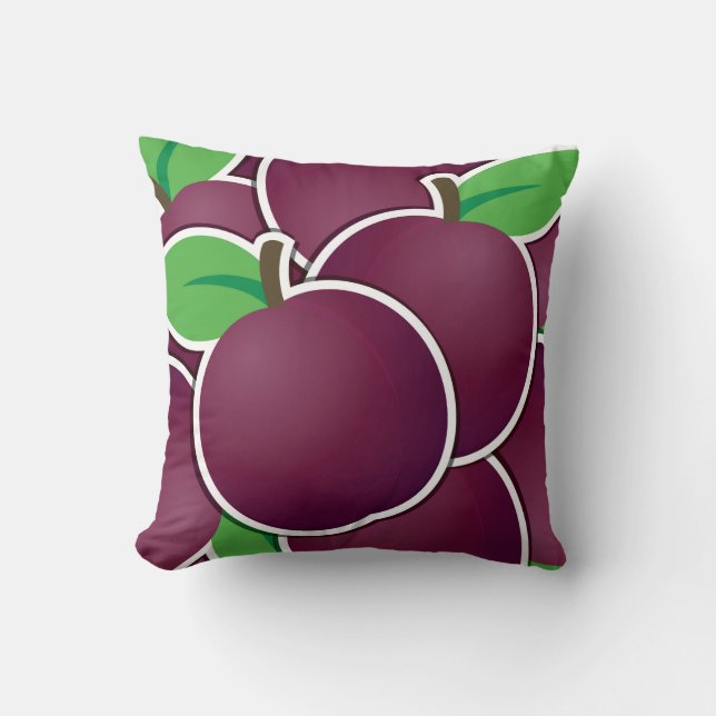 Funky plum cushion (Front)