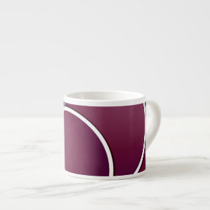 Funky plum espresso cup