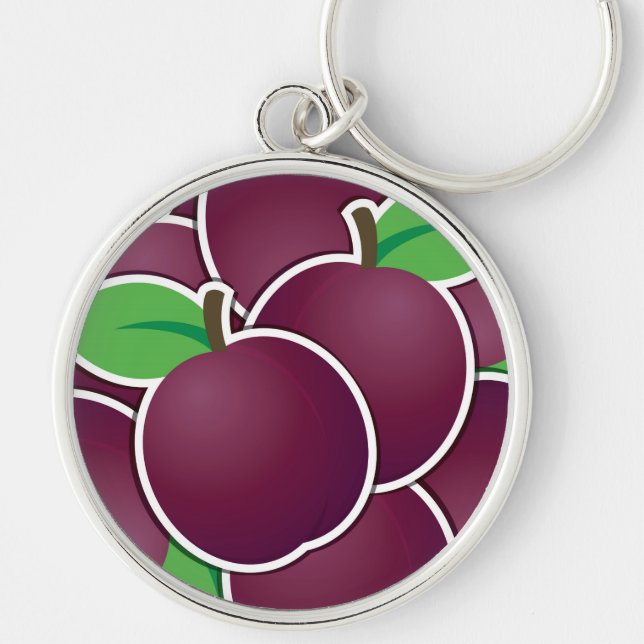 Funky plum key ring (Front)