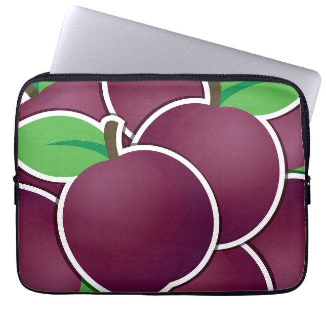 Funky plum laptop sleeve (Front)