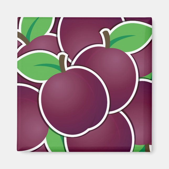 Funky plum magnet (Front)