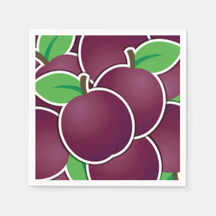 Funky plum napkin