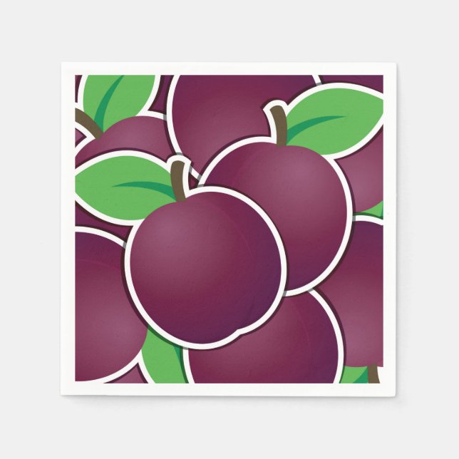 Funky plum napkin (Front)