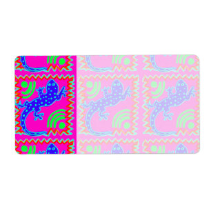 Funky Polka Dot Lizard Pattern Animal Designs