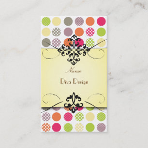Funky Polka dots BusinessCard Business Card
