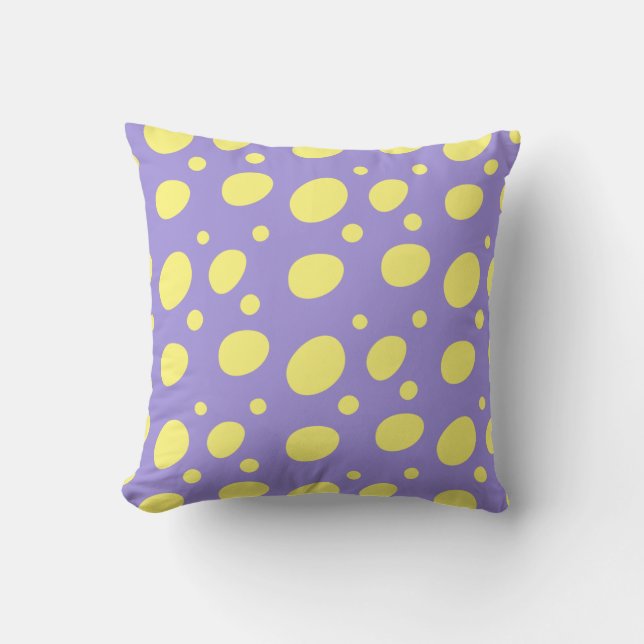 Funky Polka Dots Pattern Cushion (Front)