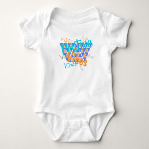 Funky Positive Vibes Baby Bodysuit