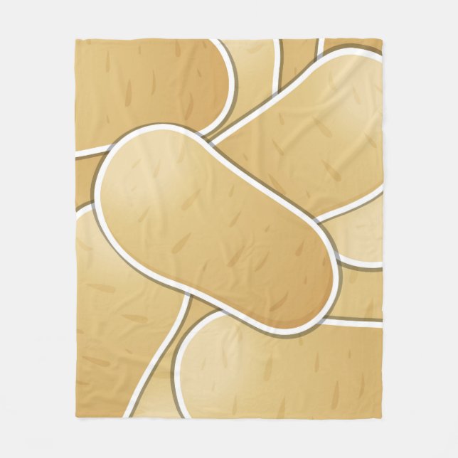 Funky potato fleece blanket (Front)