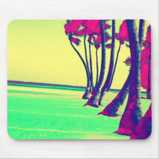 funky psychedelic beach design mouse pad