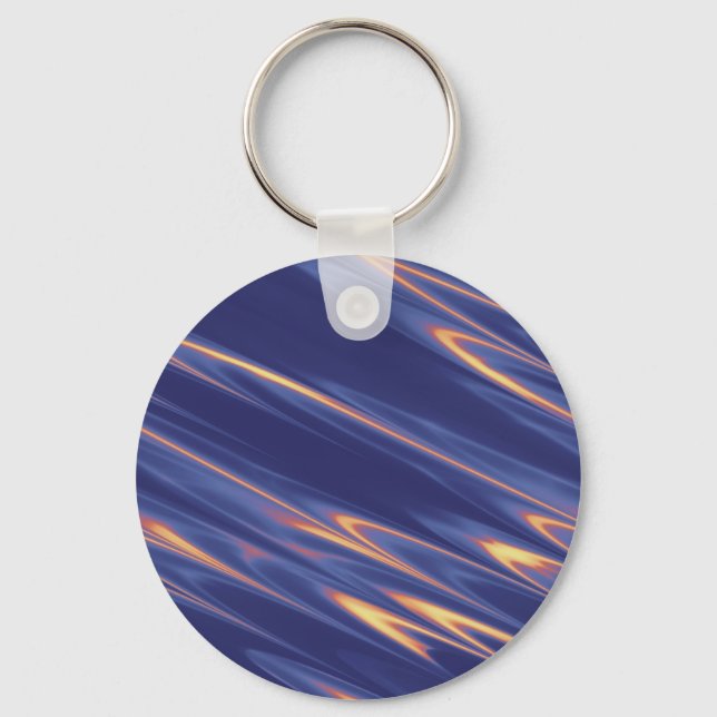 Funky Purple Art Key Ring (Front)