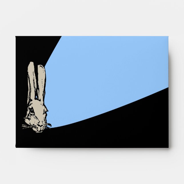 Funky Rabbit Easter A6 Envelope (Front)