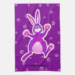 Funky rabbit, kitchen towel