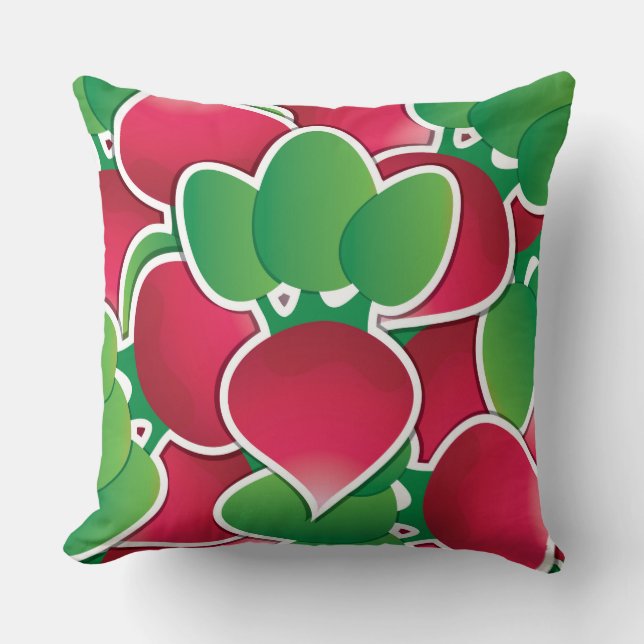 Funky radish cushion (Front)