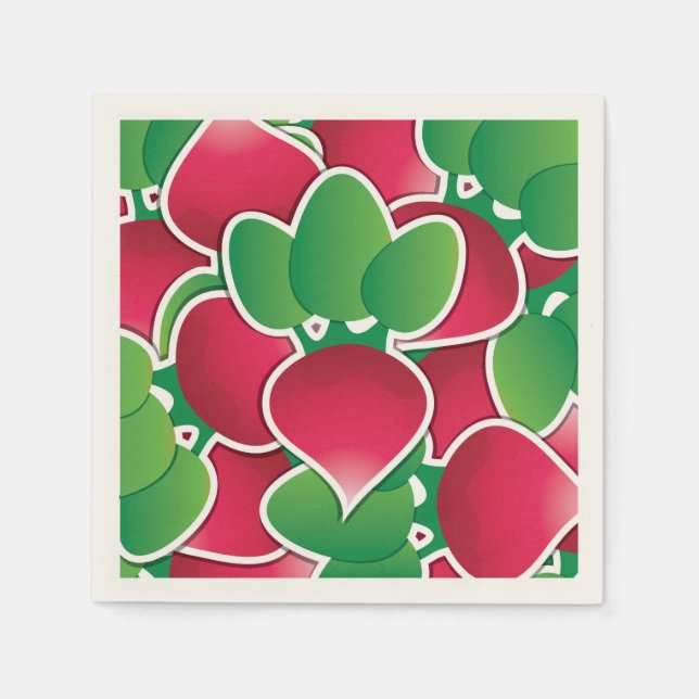 Funky radish napkin (Front)