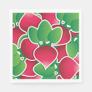 Funky radish napkin