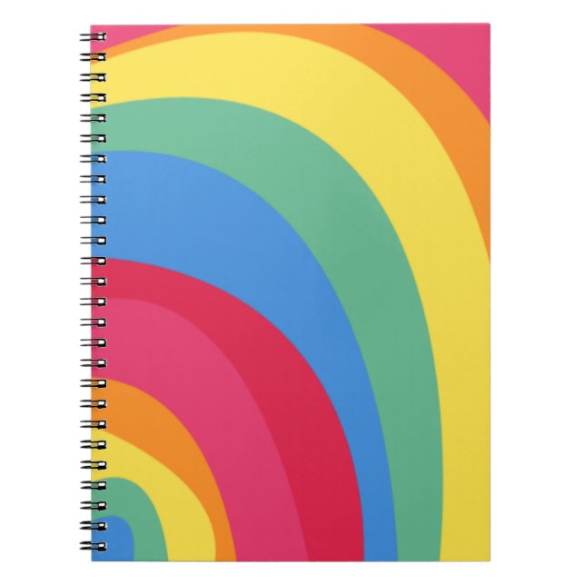 Funky Rainbow Notebook (Front)
