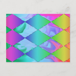 Funky Rainbow Postcard