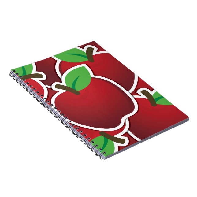 Funky red apple notebook (Right Side)